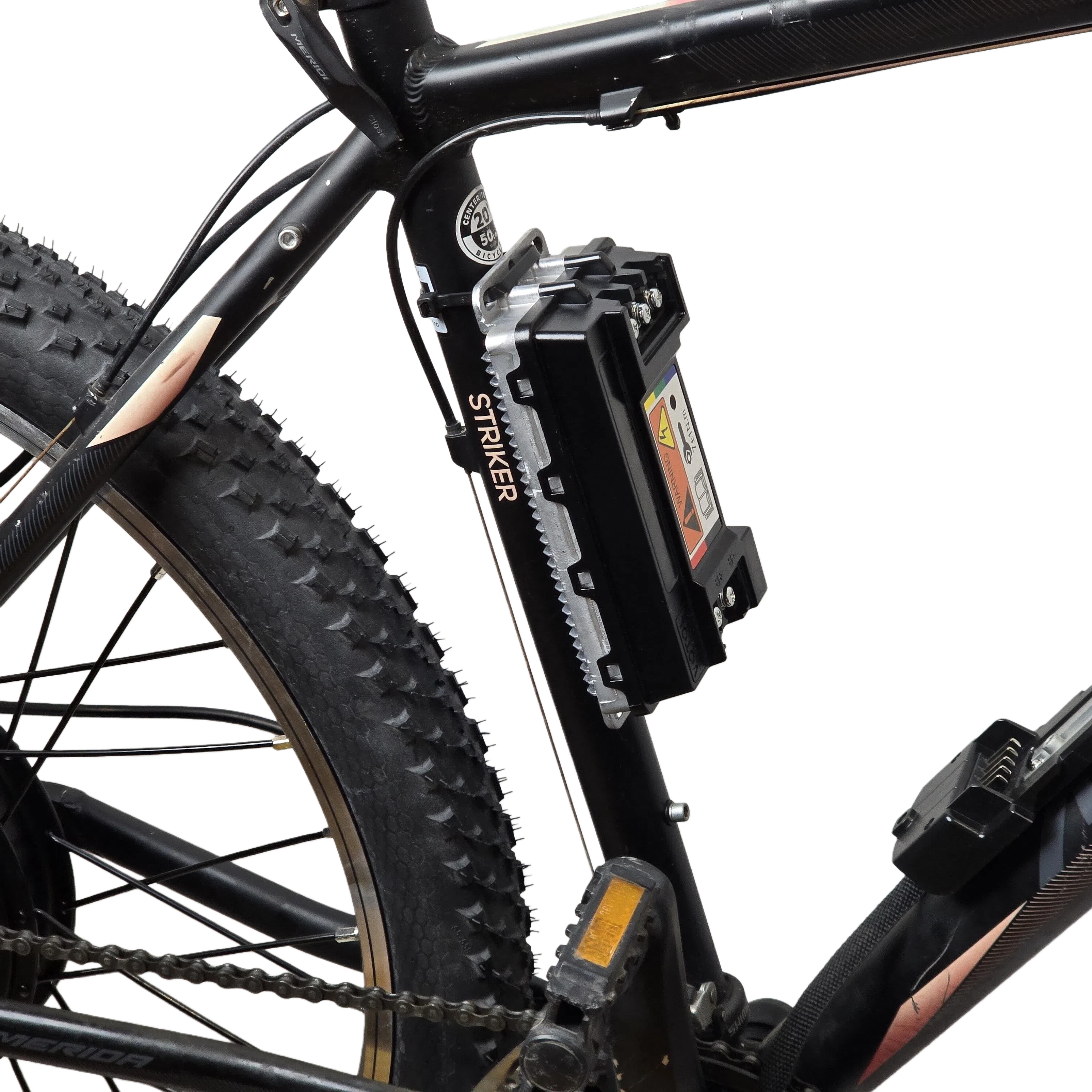 Kontroller monterad i ramen