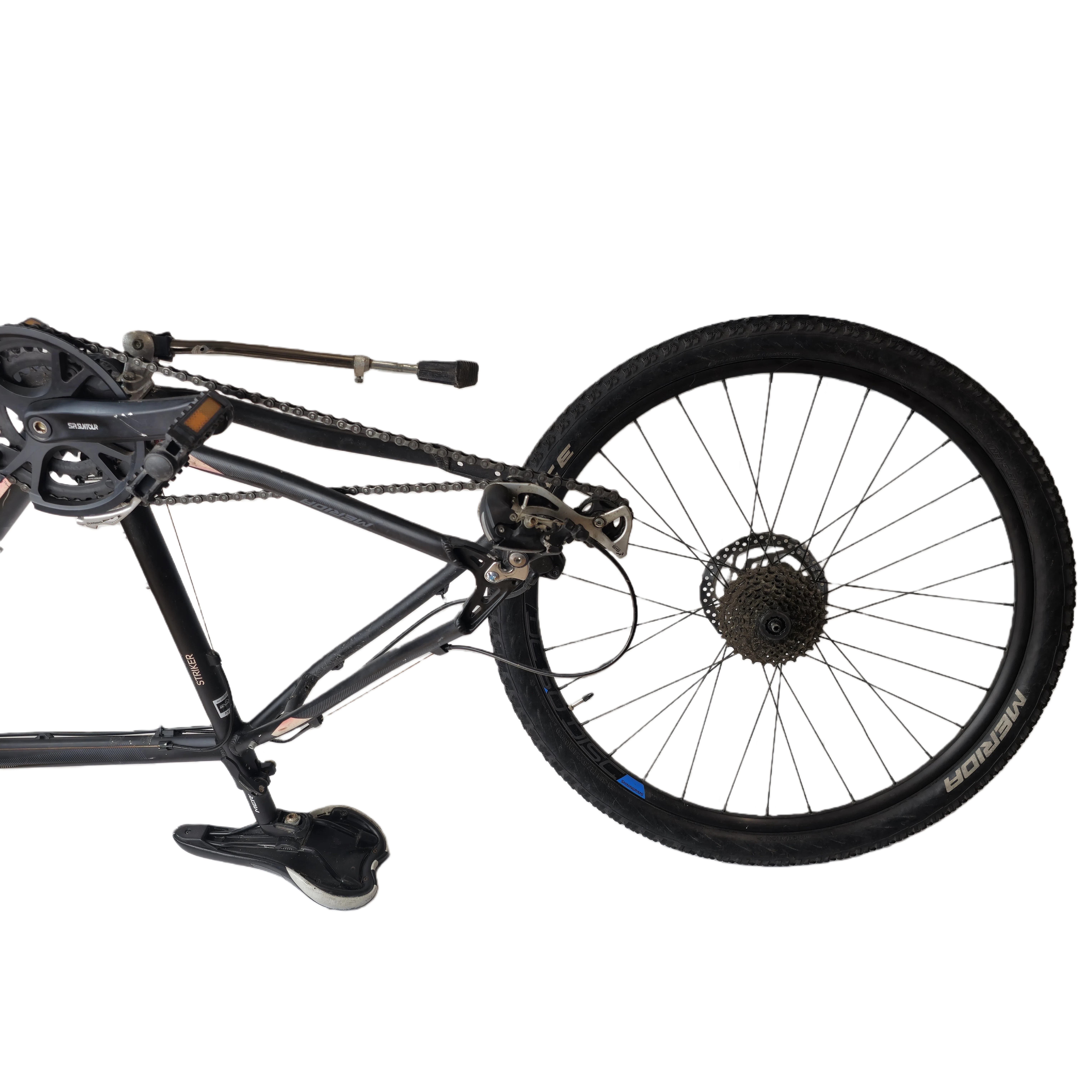 Wheel beside the bike