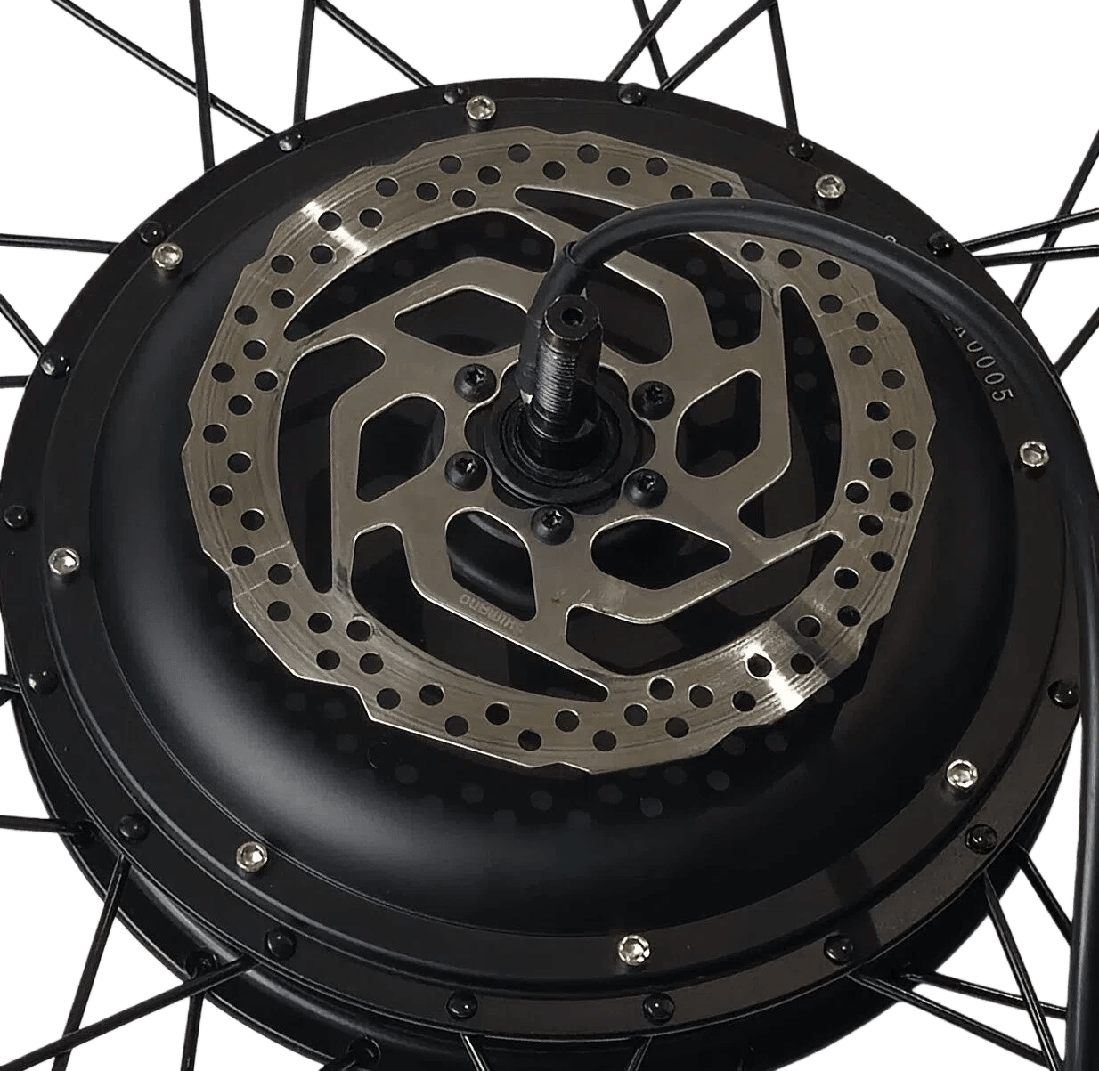 Fasten the brake disc
