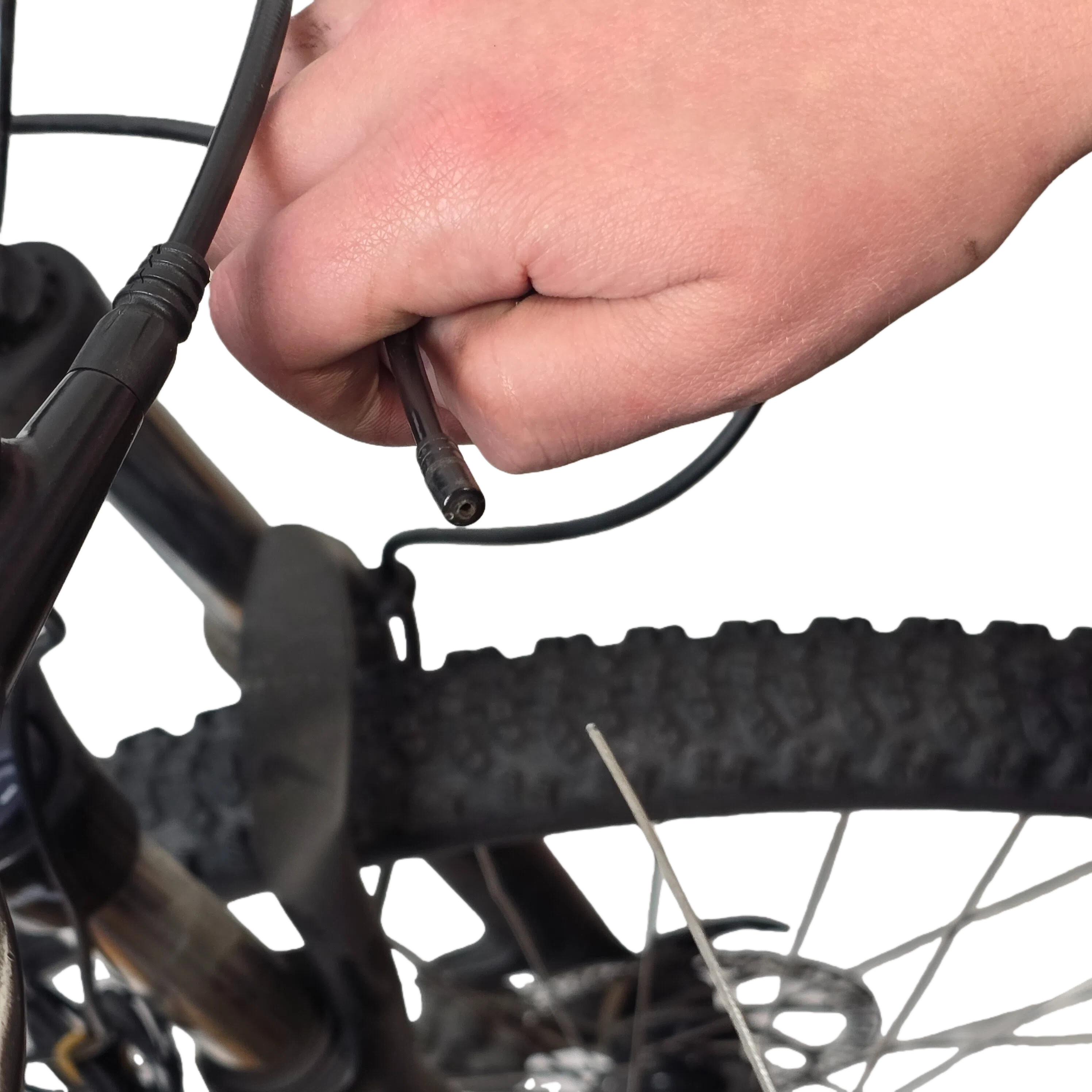 Pull out the cable